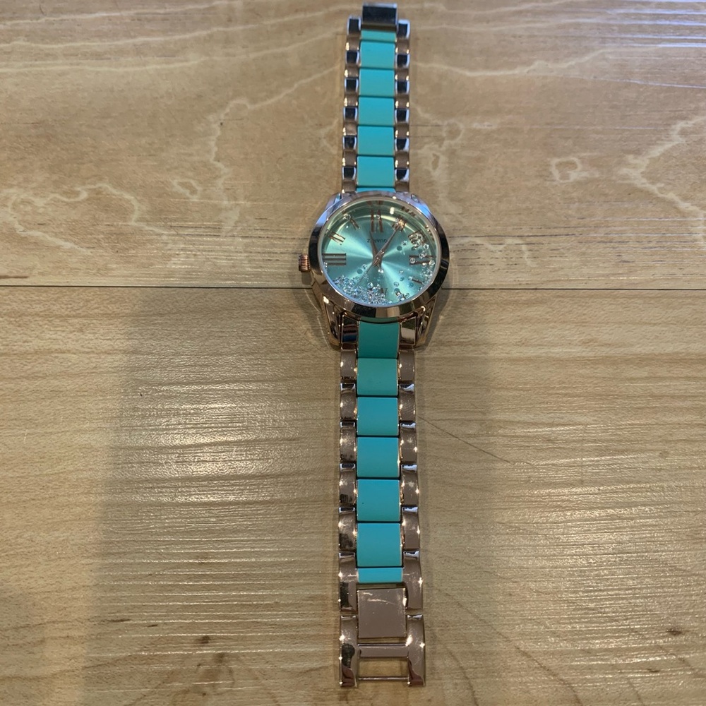 Women’s Turquoise and Gold Watch